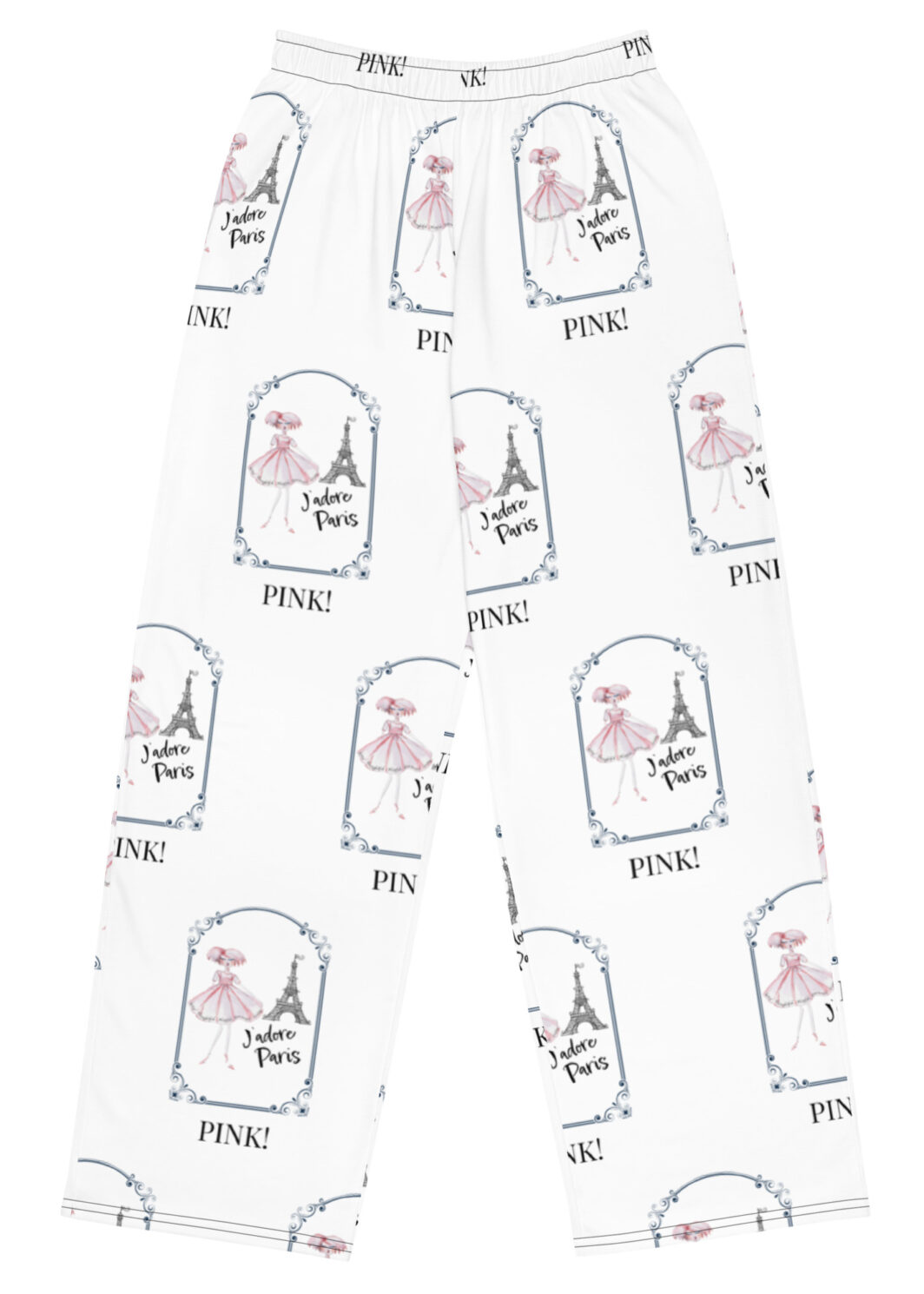 PINK! THE OUTFIT GIRLS All-over print pajama pants