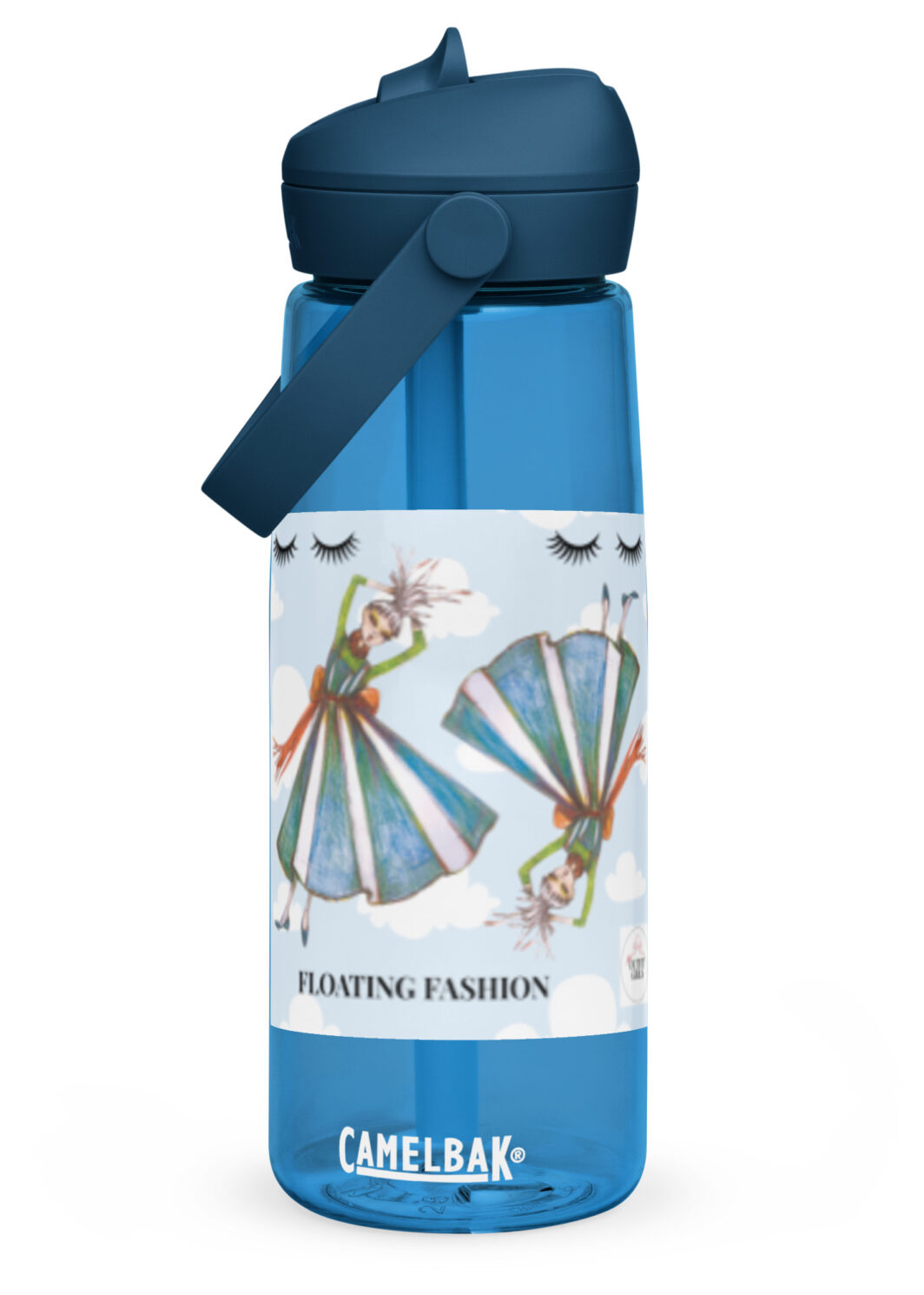 FLOATING FASHION - THE OUTFIT GIRLS Flip straw water bottle
