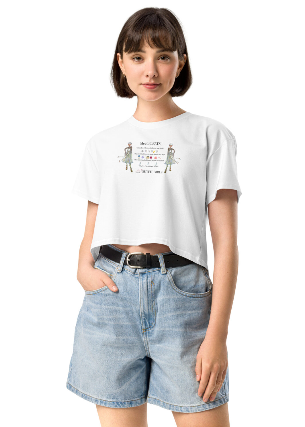 MEET PLEATS! THE OUTFIT GIRLS Women’s crop top