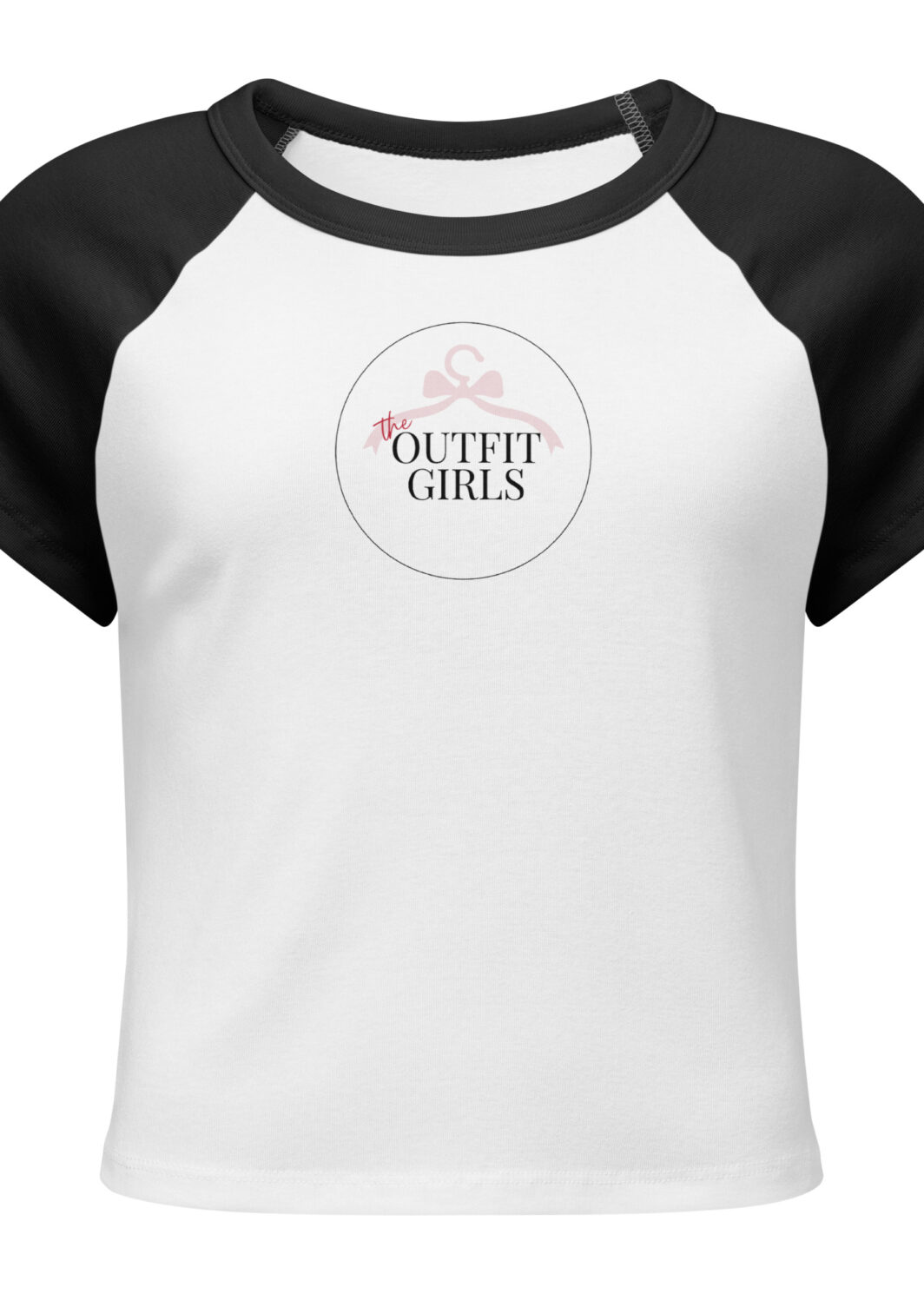 THE OUTFIT GIRLS BRAND LOGO Women’s micro rib raglan baby tee